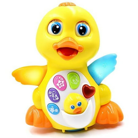 rolimate Kids Toys Musical Duck Toy Lights Action With Adjustable Sound - Best Birthday Gift Toys for Girls and Boys Kids or