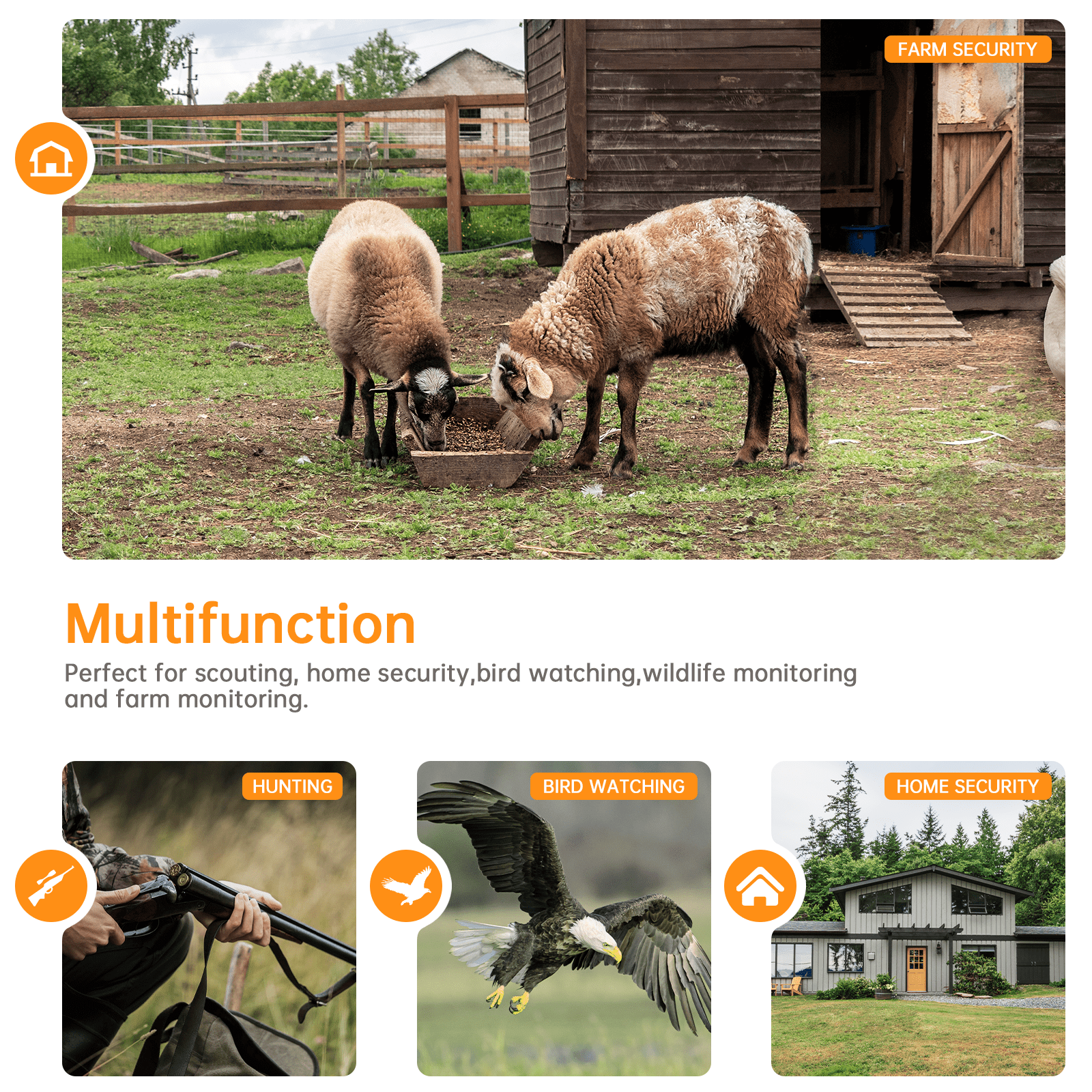 CAMPARK WiFi Trail Camera 4K 32MP Buletooth Deer Game Hunting Camera PIR Sensors with Low-glow Infrared Night Vision Motion Activated IP66 Waterproof 120° Wide Angle for Wildlife Monitoring