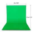 thumbnail image 2 of Labymos 3 * 3.6m/ 10 * 12ft Photography Background Screen Photography Backdrops Photo Studio Props Durable Washable with 4pcs Elastic Clips, Green, 2 of 7