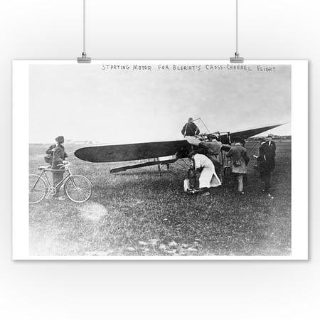 Flight Photo - Before Belriot's Flight over English Channel Photograph (9x12 Art Print, Wall Decor Travel Poster)