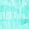 thumbnail image 1 of Ahgly Company Machine Washable Indoor Square Solid Turquoise Blue Modern Area Rugs, 6' Square, 1 of 4