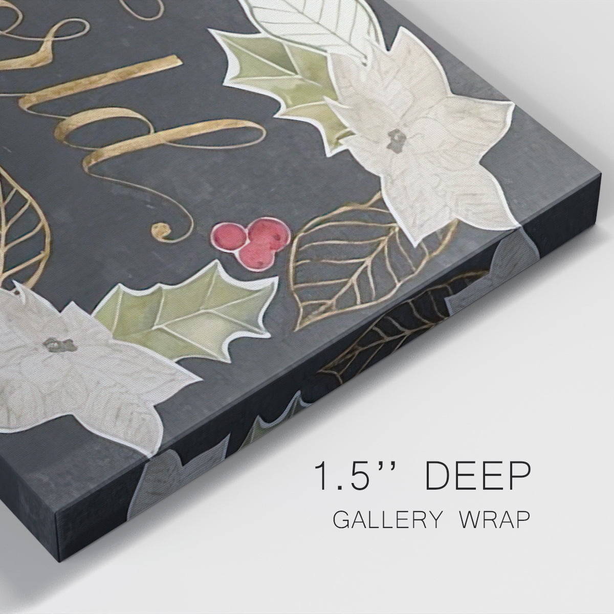 Gilded Christmas Collection D- Gallery Wrapped Canvas