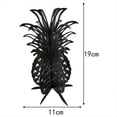 thumbnail image 3 of Creatives Adornos de Piña de Metal Figura de Fruta Artificial Centro de Mesa Decoración para el Hogar Amarillo, 3 of 5