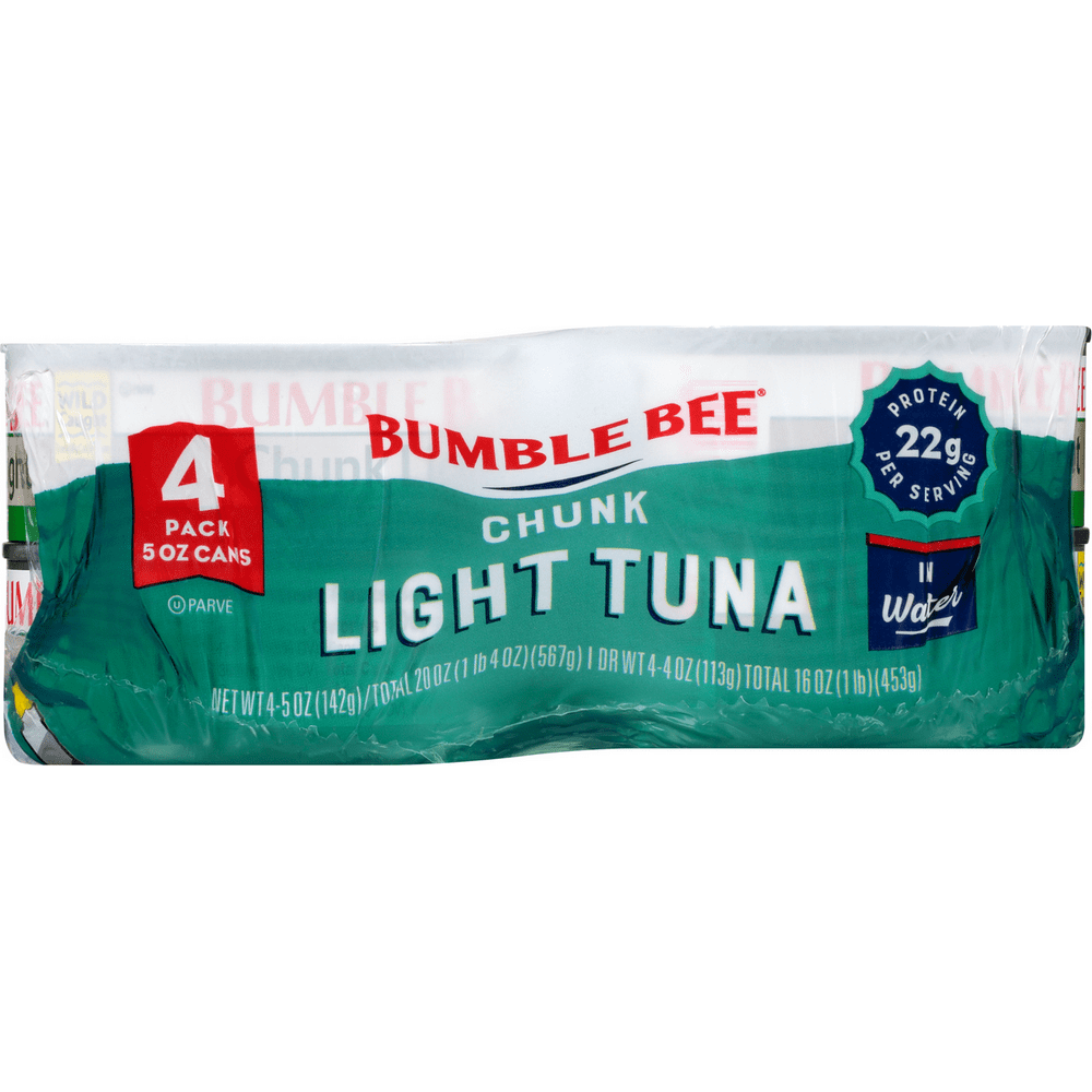 Bumble Bee Chunk Light Tuna in Water 5 oz 4 pack