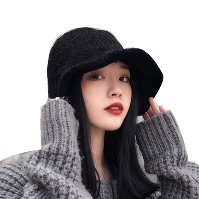 Premium Wool Bucket Hat, Packable Winter Hat, Unisex Warm Hat GADIEMKENSD Winter Bucket Hat - Premium Wool, Packable  main image 2