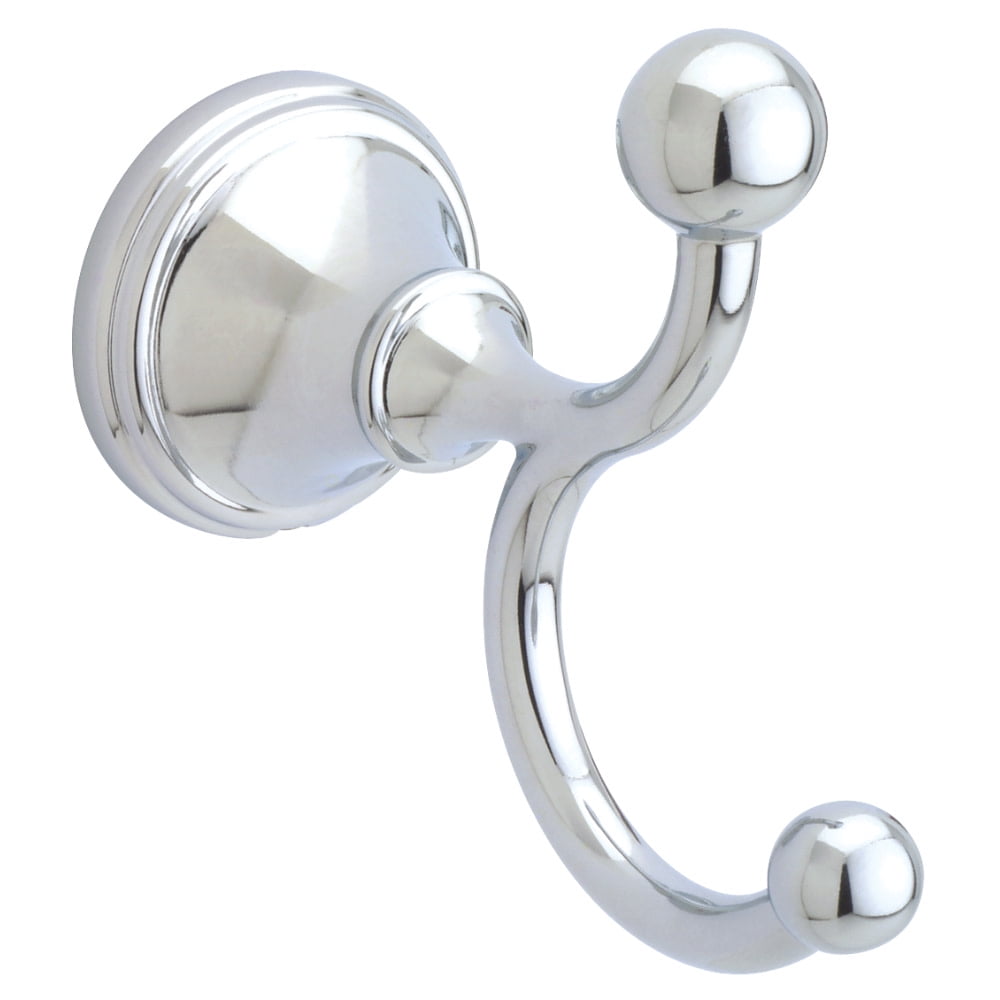Delta Faucet 79735 Cassidy Double Robe Hook Polished Chrome for sale online 