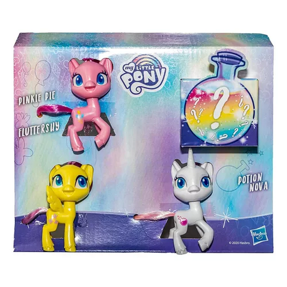 My Little Pony 3 Pack Pinkie Pie, Fluttershy Y Potion Nova