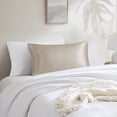 thumbnail image 2 of Mainstays Satin Pillowcase – Standard – Luxe Beige Gold – Frizz Control & Cooling Comfort – 1 Pack, 2 of 8