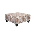 thumbnail image 6 of Roundhill Furniture Nexus Geometric Accent Fabric Cocktail Ottoman, Galactic Parchment, 6 of 7