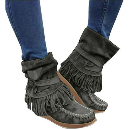 

Womens Lindell Ankle Booties Fashion Slouch Mid-Calf Flat Boots