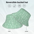 thumbnail image 2 of Yiaed Tropical Pineapple Print Reflective Stripe Bucket Hat Unisex Funny Outdoor Fisherman Cap Beach Sun Hat, 2 of 5