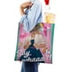 thumbnail image 4 of JOJO Siwa Bolso de tela con estampado de lienzo para mujer, bolsa de compras reutilizable y estética, con cremallera interior, regalo para mujer, 35 × 40 cm., 4 of 6