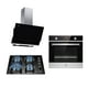 thumbnail image 1 of Combo Parrilla A Gas 4 Quemadores Campana 60 cm y Horno Empotrable AVERA Kit completo de Cocina VT4CEA60CHE01LP, 1 of 12