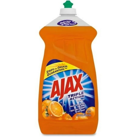 Ajax Ultra Triple Action Liquid Dish Soap Liquid - 52 Fl Oz (1.6 Quart) - Orange Scent - 1 Each
