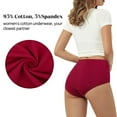 thumbnail image 4 of Loritta Underwear for Women Cotton High Waisted Briefs Full Coverage Panties for Ladies 6 Pack, Size S-2XL, 4 of 7