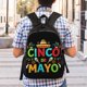 thumbnail image 5 of Sombreros del Cinco de Mayo, mochilas escolares del Cinco de Mayo para estudiantes, mochila de viaje, bolso para portátil, bolso de hombro para hombre y mujer., 5 of 5