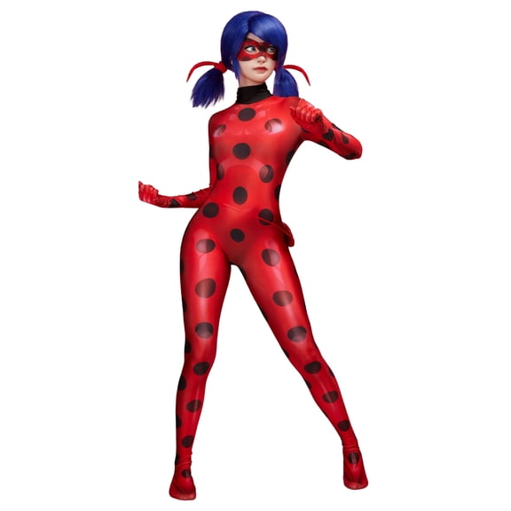 [Officially Licensed] Miraculous Ladybug Costume 3D Digital Printing Jumpsuit for Halloween, S