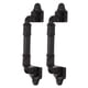 thumbnail image 5 of Manija de puerta de 2 uds, palancas de puerta flexibles negras de superficie lisa de alta resistencia para puerta corredera de almacén, 5 of 5