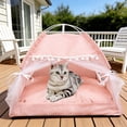thumbnail image 1 of BAOPAI Tente pour Animaux de Compagnie Portative Toutes Saisons avec Coussin Amovible pour Usage Intérieur Extérieur Conception Fermée Sécurisée pour Chats Petits Chiens et Cochons d'Inde, 1 of 6