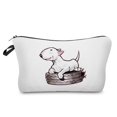 thumbnail image 1 of Bolsa de cosméticos divertida Bull Terrier Dog, neceser de viaje, estuche de lápices, estampado de transferencia de calor para niños, organizador de maquillaje para mujeres LIUWENJING unisex, 1 of 2