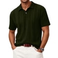 thumbnail image 2 of RICHCOIN Polo Shirts for Men Textured Knit Golf Shirts Casual Short Sleeve Old Money Tops, 2 of 7