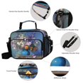 thumbnail image 4 of Insulated Lunch Bag 6L Leak-Proof Lunch Box with Shoulder Strap Multiple Pockets Lunch Tote Vintage Style Vase, 4 of 9