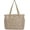Khaki, variant on Tote Bag for Women with Long Strap, Lightweight Puffy Tote Bag with Compartments Quilted Shoulder Bag Handbag