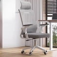 thumbnail image 3 of Ergonomic Adjustable Relax Office Chair Upgrade Cushion Roller Room Comfy Office Chair White Modern Silla Oficina Furniture My Lux Decor Round, 3 of 27