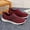 Wine, variant on Couple Solid Color Non- Casual Shoes for Men and Women with Widened Feet, Soft Sole Walking Shoes for Middle-Aged and Elderly People with Swollen Feet