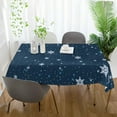 thumbnail image 6 of SKYSONIC Christmas Snowflake Tablecloth Waterproof Washable Polyester Square Table Cover Durable Tablecloth for Kitchen Dining Table Party Decor (54 X 54 Inch), 6 of 7