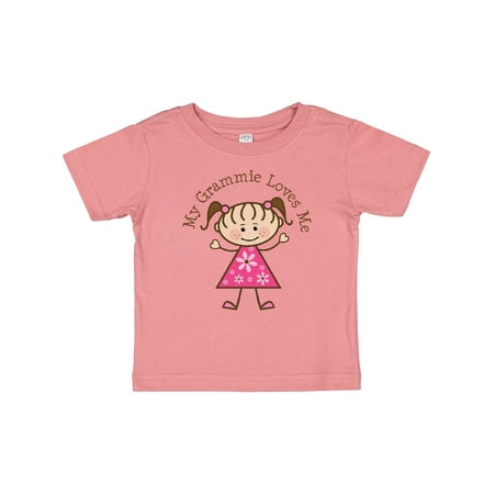 

Inktastic My Grammie Loves Me Gift Baby Girl T-Shirt