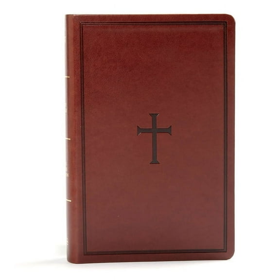 KJV Large Print Personal Size Reference Bible, Brown Leathertouch, (Hardcover)