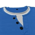 thumbnail image 5 of Kakii Men's Layered Look Henley T-Shirt, Double Collar Short Sleeve Top with Half Button Placket & Chest Pocket, 5 of 8