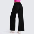 thumbnail image 4 of Annhoo Wide Leg Pants Woman Casual Elastic High Waisted Smocked Palazzo Pants Lightweight Loose Trousers with Pocket, 4 of 7