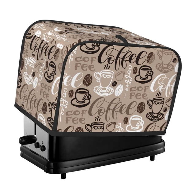 Funda para tostadora LUVOADALA, diseño marrón café, impermeable