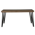 thumbnail image 3 of Pemberly Row Ensemble de Table Rectangulaire Moderne en Bois 5 Pcs Marron, 3 of 6