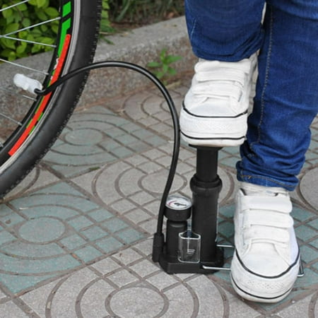 Mini Bike Pompe à Pied Portable Pompe à air Pompe de Pneu de vélo et Vanne  Gonflable Compatible Valve Universelle Presta et Schrader