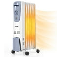 thumbnail image 1 of Costway 1500W Electric Oil Filled Radiator Space Heater 7-Fin Thermostat Room Radiant, 1 of 9