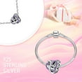 thumbnail image 3 of 925 Sterling Silver Charm for Women Bracelets Necklace Mother Infinity Heart Bead Charms Women Bracelet Charm, 3 of 6