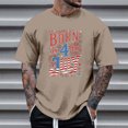 thumbnail image 1 of Tops para hombre, blusas y camisas de cuello redondo y manga corta para hombre, tops casuales de cuello redondo y manga corta con estampados especiales para hombre., 1 of 5