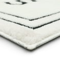 thumbnail image 3 of Mohawk Home His Knitted Plush Pile Washable Polyester Non-Slip Bath Mat, White and Black, 1'5" x 2', 3 of 8