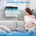 thumbnail image 5 of FREE VILLAGE 10,000 BTU U-Shaped Window Air Conditioner Unit Cools up to 450 Sq.Ft.with 6 Modes 24H Timer,Ultra Quiet Window AC Units with Full Window View,Energy Saving,Easy to Install,Black, 5 of 7