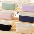 thumbnail image 4 of BESEW7 Pen Holder Pencil Pouch Large Capacity Pencil Case Wide Open Pencil Pouch for Travel Marker Case Pouch Cute Design Black, 4 of 8