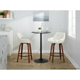 thumbnail image 3 of LumiSource Beige Daniella 26" Fixed-Height Counter Stool - Set of 2, 3 of 6