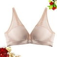thumbnail image 4 of 1pc Breathable No Steel Wire Ultrathin Triangle Cup for Lady Girls - Size XL (Pink), 4 of 6