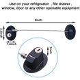 thumbnail image 2 of Cerradura de puerta de refrigerador Brillar 3 piezas cerradura adhesiva fuerte negro, 2 of 5