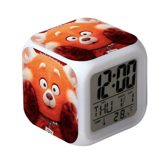 Youth Metamorphosis Alarm Clock One Piece LED Square Clock Digital Alarm Clock with Time, Temperature, Alarm, Date