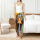 thumbnail image 4 of Fotbe Colorful Painted Duck Pantalones de Pijama para Mujer, Pantalones de Dormir, Pantalones Pj con Cordón y Bolsillos-X-Large, 4 of 6