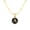 A, variant on SKQIT Initials 26 Letters Black Round Pendant Necklace For Women Simple A-Z Alphabet Name Snake Chain Choker Birthday Jewelry