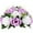 Lilac & White, variant on Blosmon Flower Kissing Balls Wedding Centerpieces 10 Pcs Spring Artificial Roses Flowers Vintage Crimson white Floral Arrangements